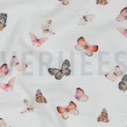 DOUBLE GAUZE DIGITAL BUTTERFLIES WHITE (thumbnail) #2
