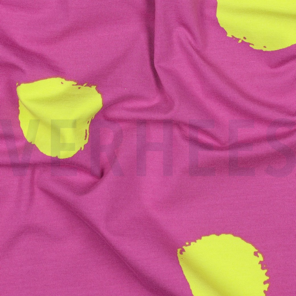 JERSEY BIG DOTS FUCHSIA #2