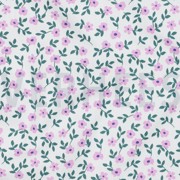 POPLIN GOTS FLOWERS WHITE (thumbnail) #2