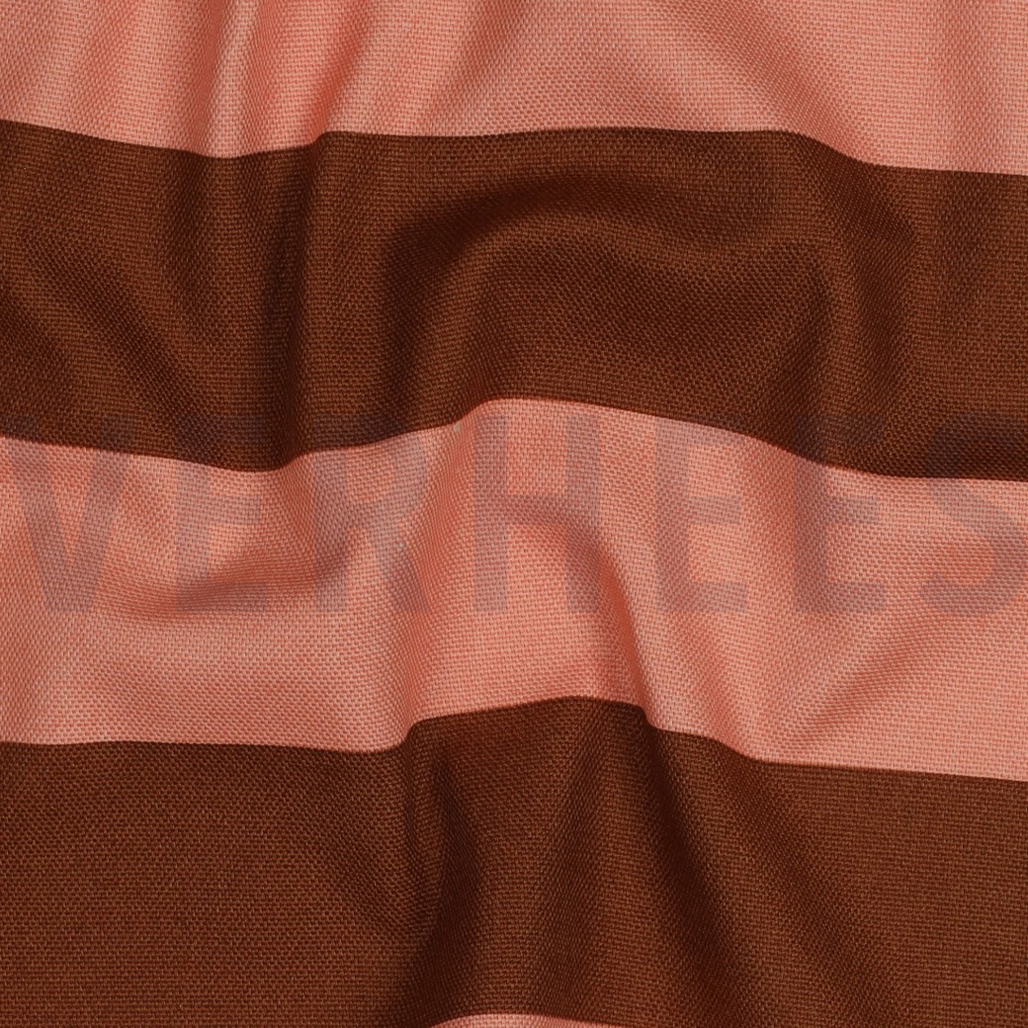 CANVAS STRIPES SALMON / BROWN (high resolution) #2