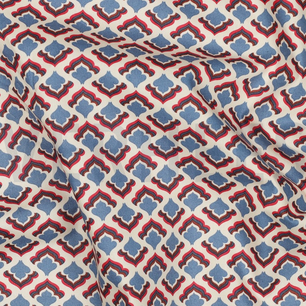 FINE POPLIN FLOWERS JEANS #2