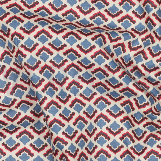 FINE POPLIN FLOWERS JEANS #7