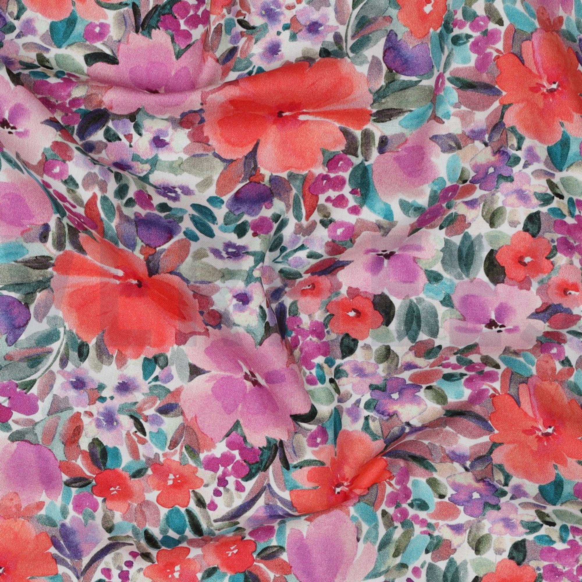 FINE POPLIN DIGITAL FLOWERS MAUVE (high resolution) #2