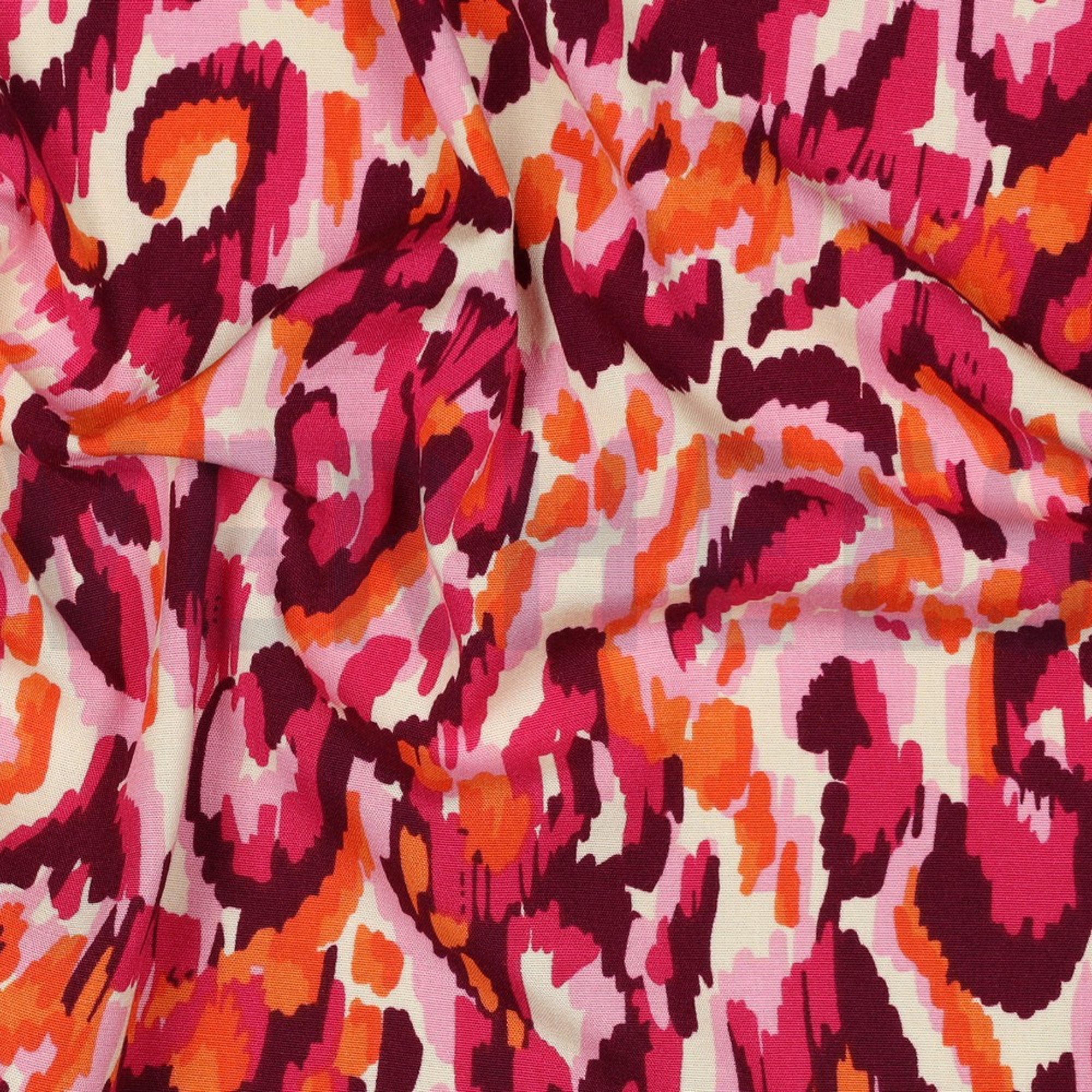 VISCOSE STRETCH IKAT FUCHSIA (high resolution) #2