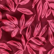 COTTON SATIN LEAVES BORDEAUX (thumbnail) #2
