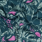 COTTON SATIN FLOWERS PETROL (thumbnail) #2