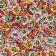 FINE POPLIN FLOWERS PEACH (thumbnail) #2