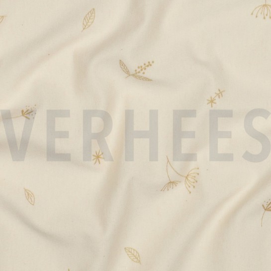 JERSEY GOTS NATURALS BLÄTTER NATUR #7