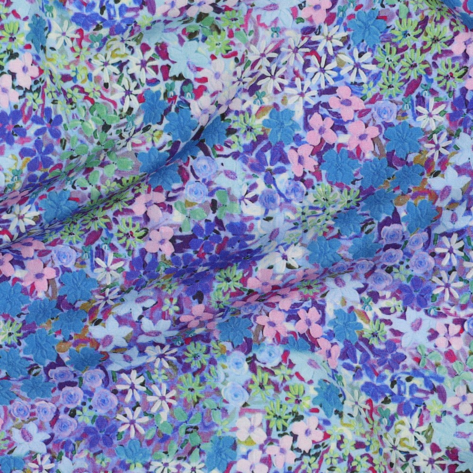 LENZING ECOVERO DIGITAL FLOWERS BLUE (high resolution) #2