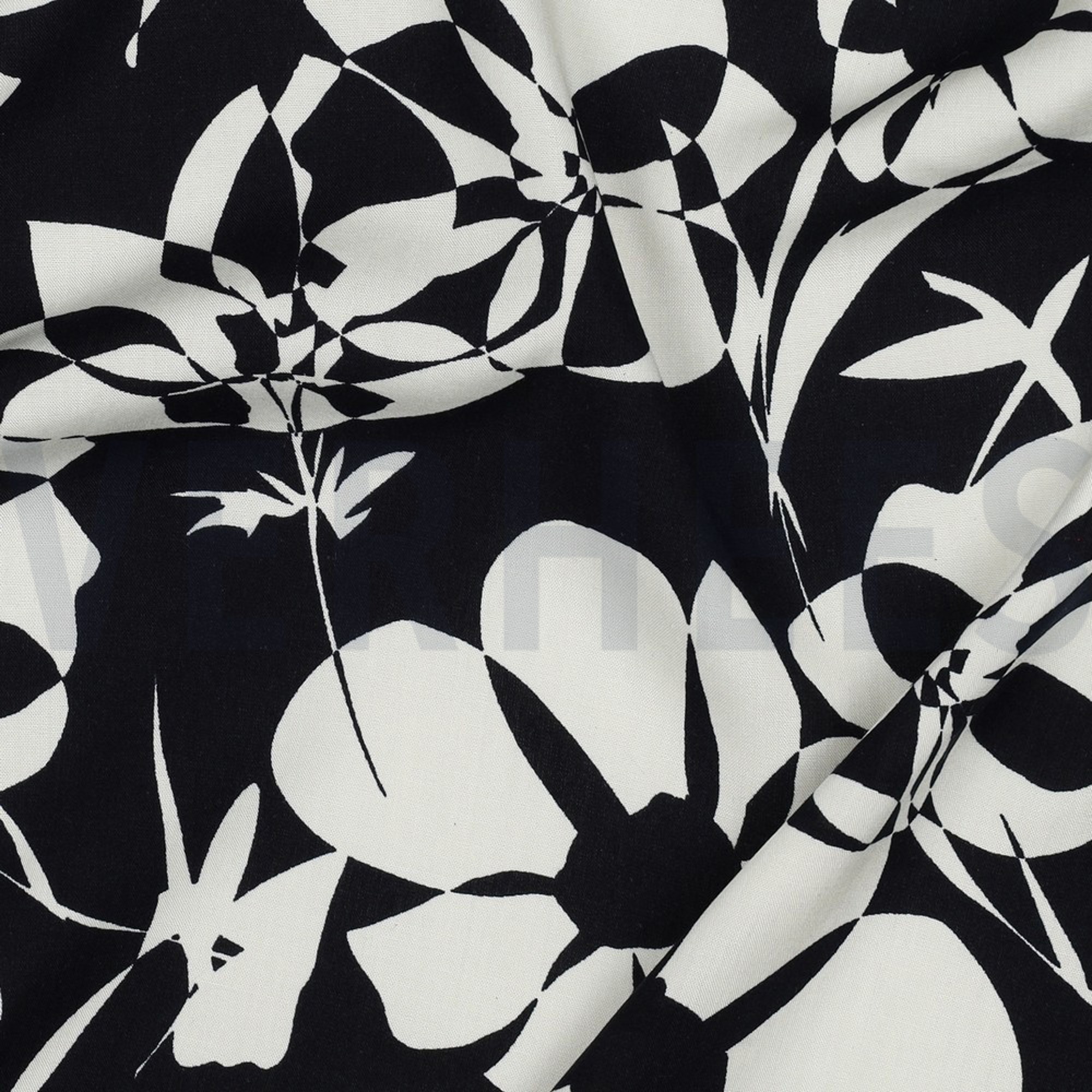 RADIANCE ABSTRACT FLOWERS NAVY (high resolution) #2
