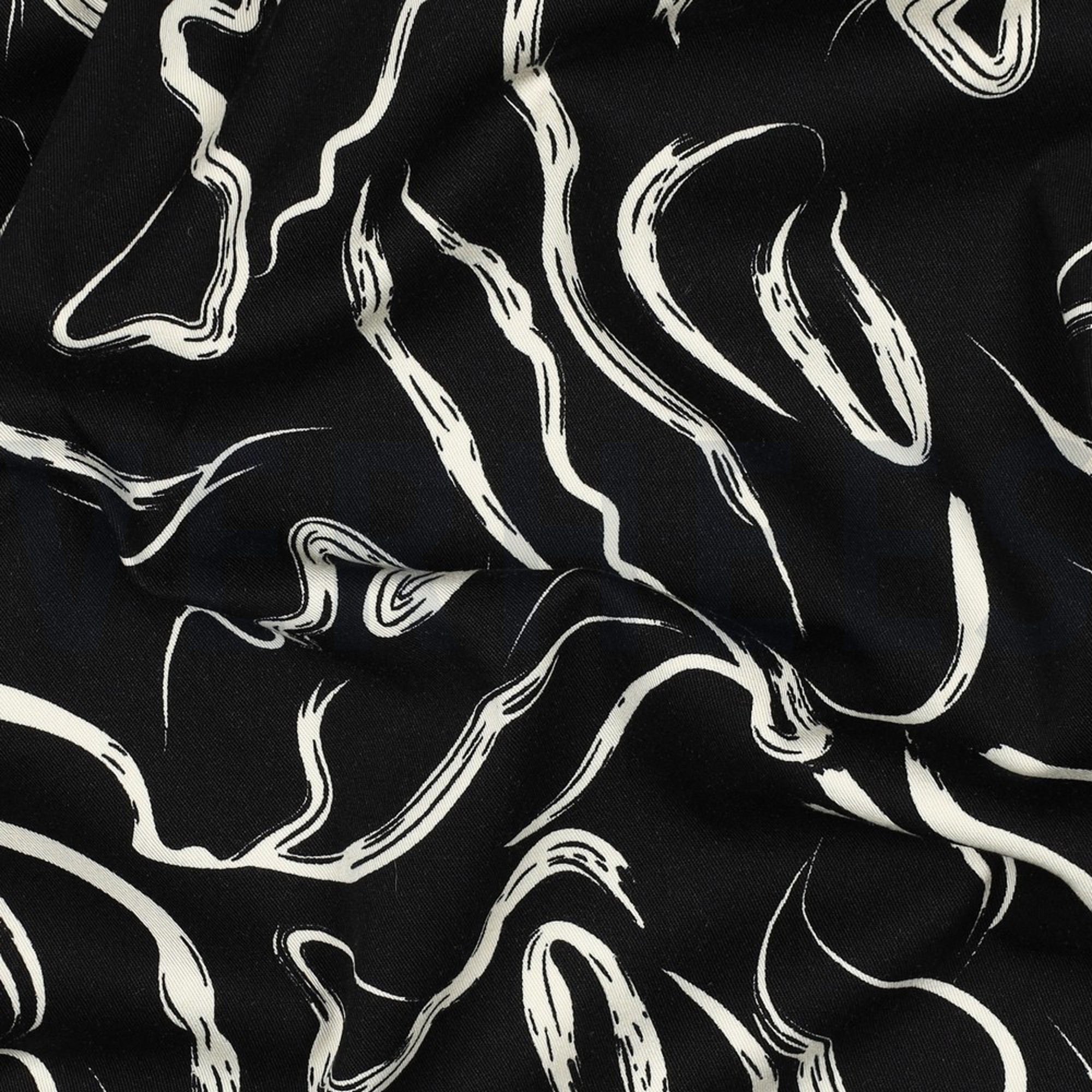 ROSELLA STRETCH ABSTRACT BLACK (high resolution) #2