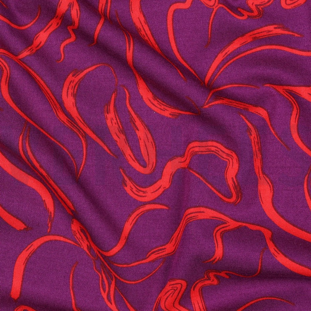 ROSELLA STRETCH ABSTRACT PURPLE #2