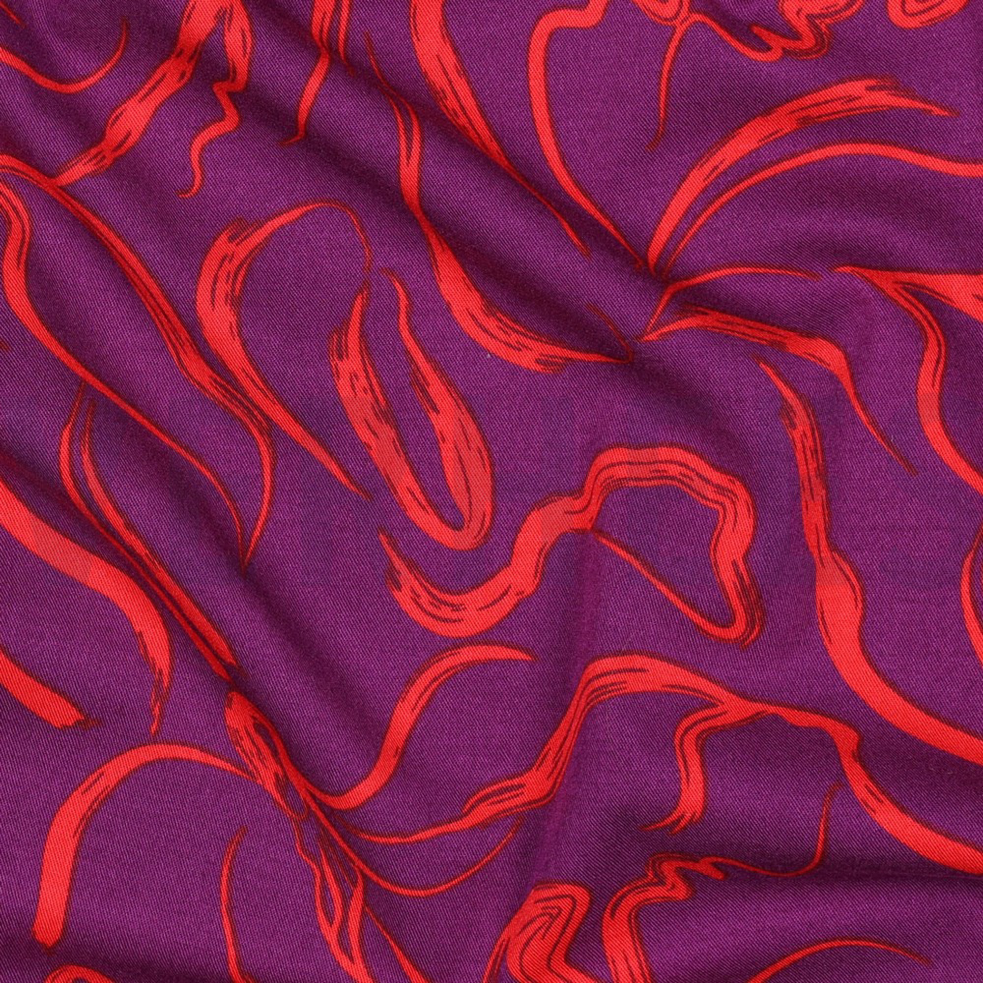 ROSELLA STRETCH ABSTRACT PURPLE (high resolution) #2