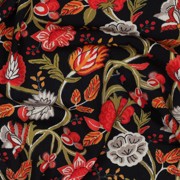 VISCOSE STRETCH DIGITAL FLOWERS BLACK (thumbnail) #2