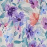 COTTON VOILE DIGITAL FLOWERS PURPLE (thumbnail) #2