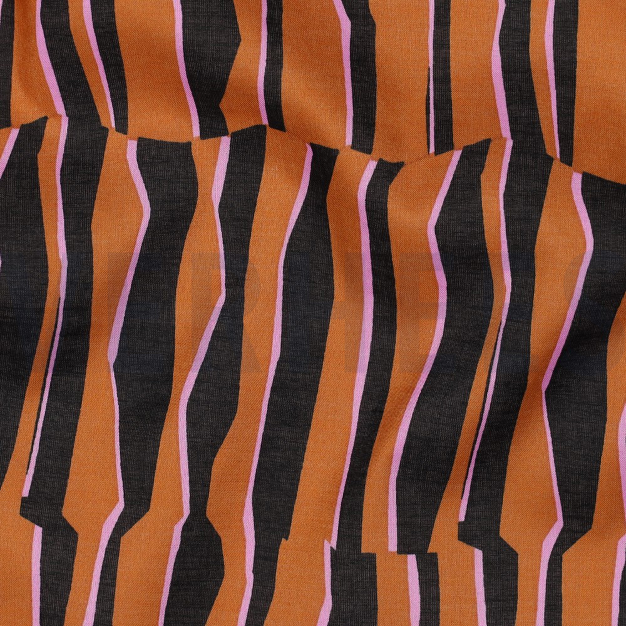 COTTON VOILE GEOMETRIC BROWN (high resolution) #2