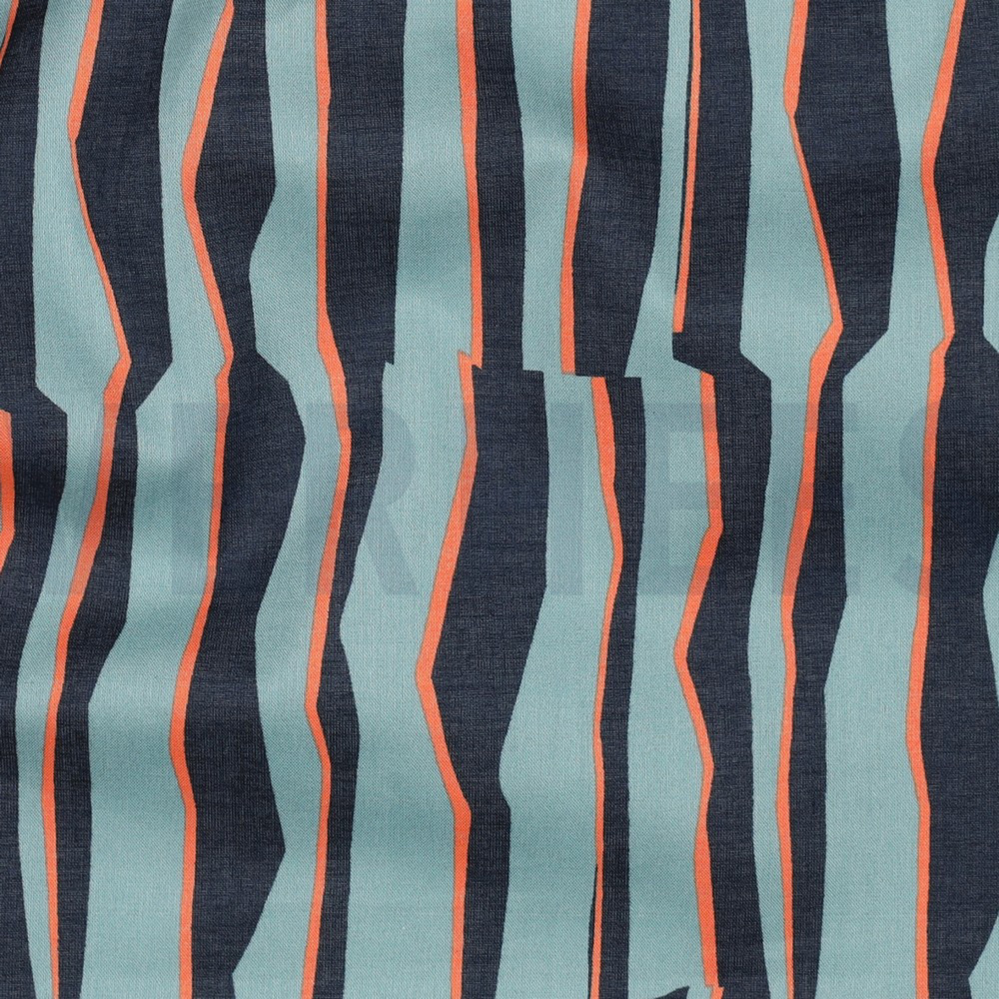 COTTON VOILE GEOMETRIC LIGHT PETROL (high resolution) #2
