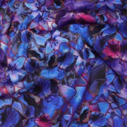ROSELLA STRETCH DIGITAL FLOWERS COBALT (thumbnail) #2