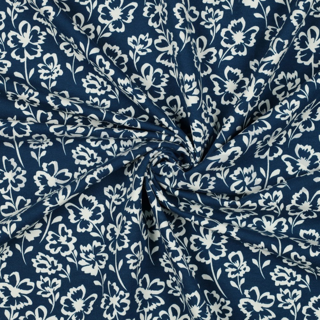 SOFT SWEAT FLOWERS PETROL #2