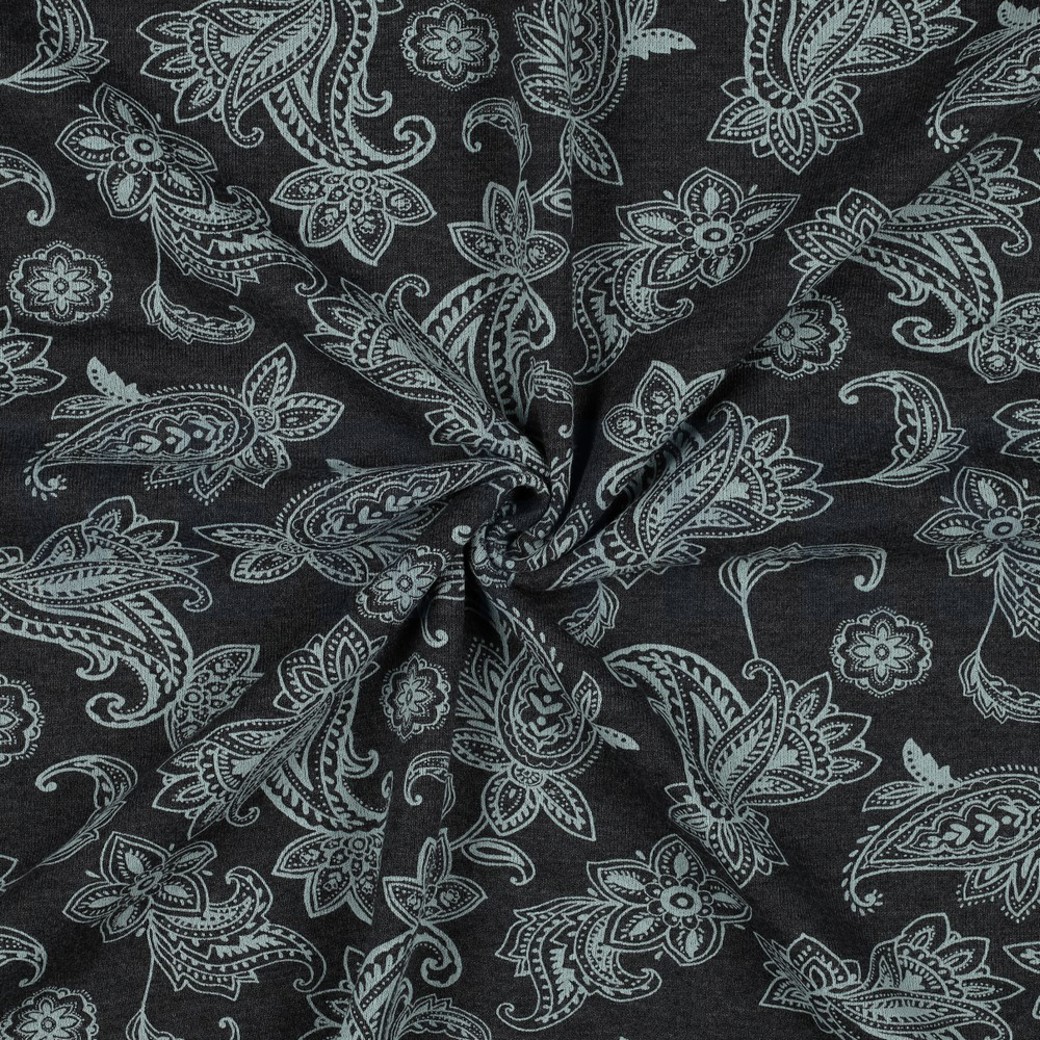 SWEAT MELANGE PAISLEY ANTHRACITE MELANGE #2