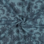 SWEAT MELANGE PAISLEY SMOKE BLUE MELANGE (thumbnail) #2