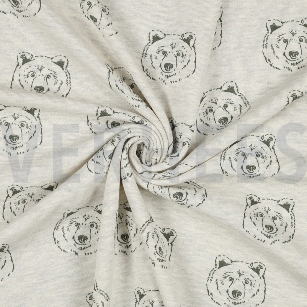 SWEAT MELANGE BEARS ECRU MELANGE #2