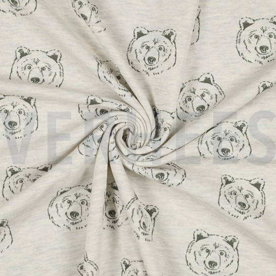 SWEAT MELANGE BEREN ECRU GEMÊLEERD #7