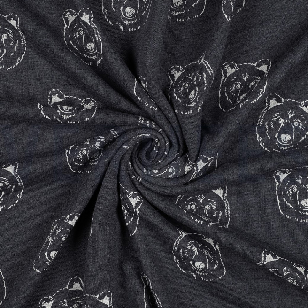 SWEAT MELANGE BEARS INDIGO MELANGE #2