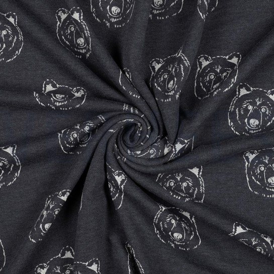 SWEAT MELANGE OURS INDIGO CHINÉ #7