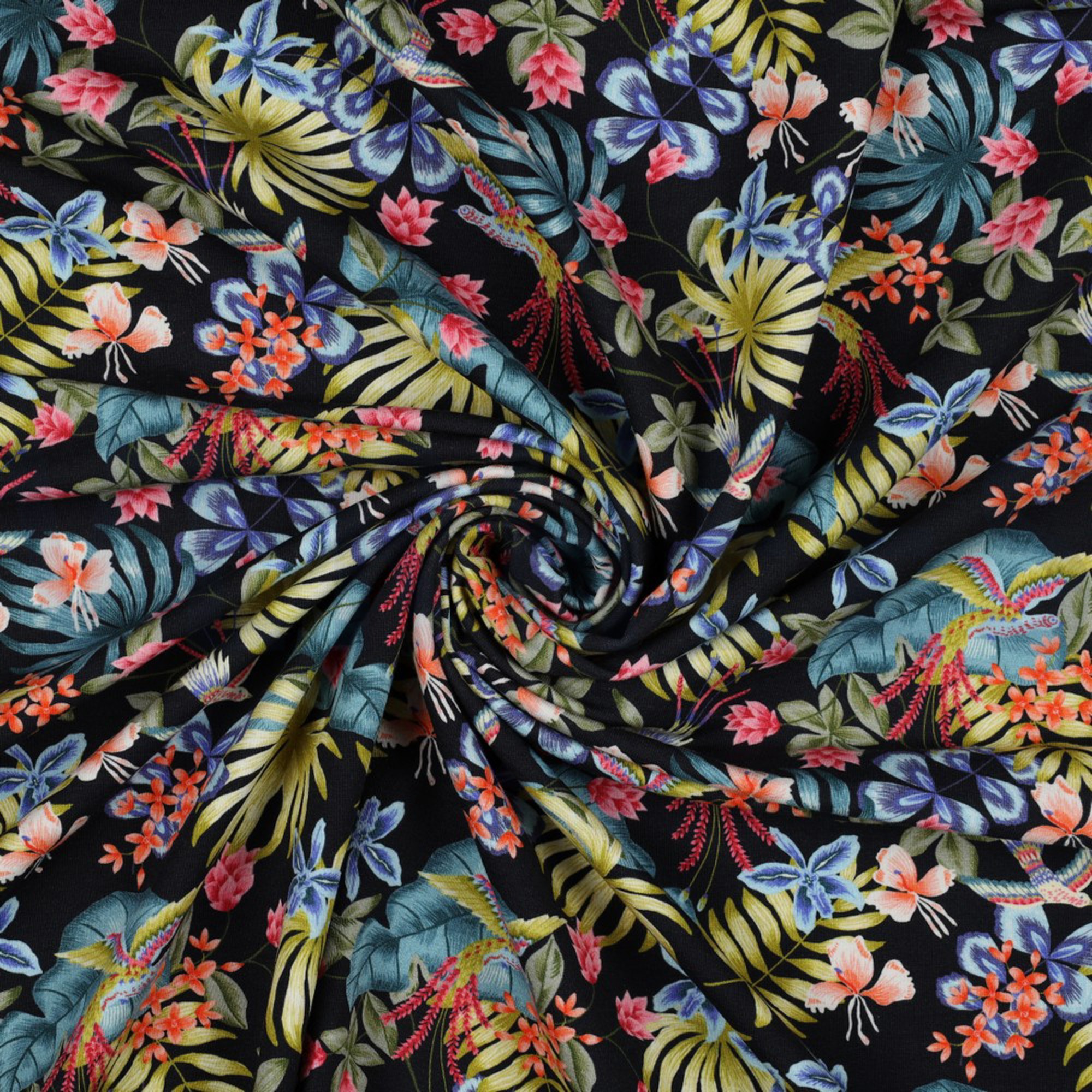 SWEAT DIGITAL TROPICAL BIRDS NAVY (high resolution) #2