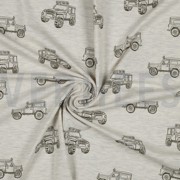 JERSEY MELANGE CARS ECRU MELANGE (thumbnail) #2