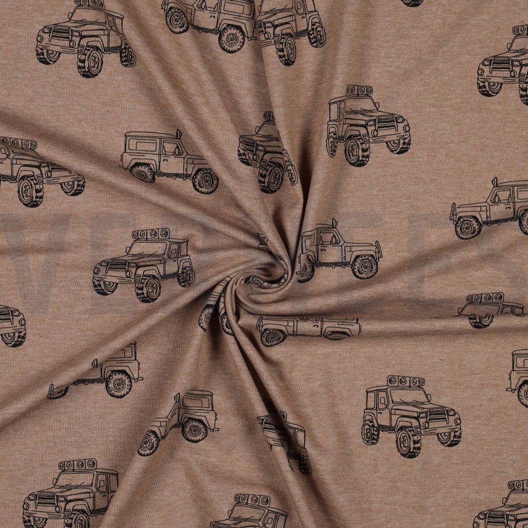 JERSEY MELANGE CARS TAUPE MELANGE #2