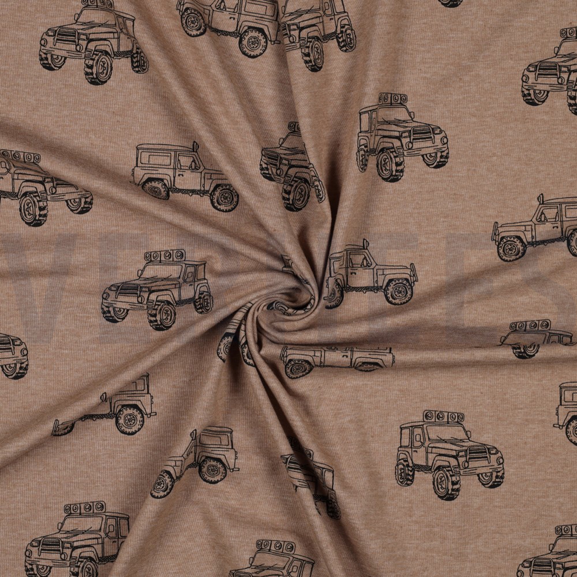 JERSEY MELANGE CARS TAUPE MELANGE (high resolution) #2