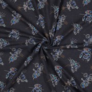 JERSEY MELANGE ROBOTS INDIGO MELANGE (thumbnail) #2