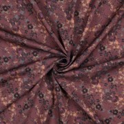 ROSELLA STRETCH DIGITAL FLOWERS ROSEWOOD (thumbnail) #2