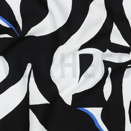 LENZING™ ECOVERO™ ABSTRACT GEBROKEN WIT #7