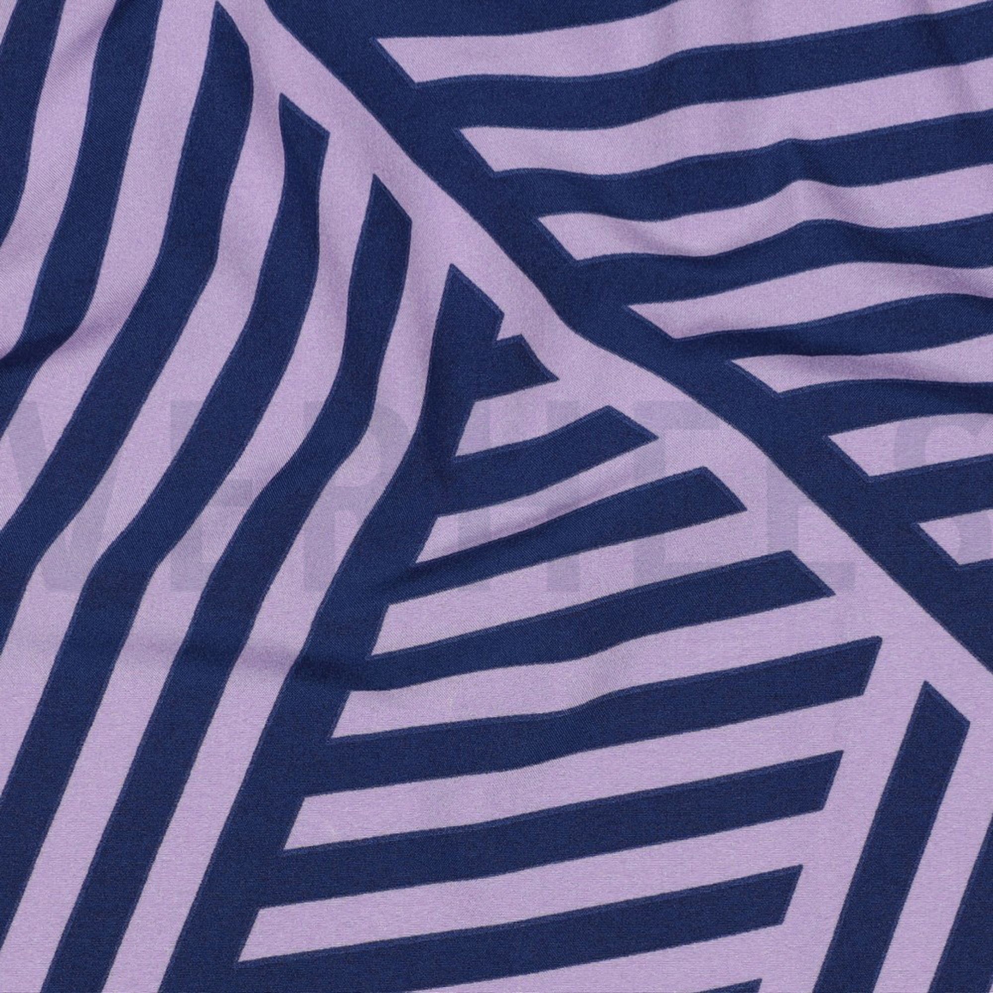 MAGNOLIA STRETCH GEOMETRIC LAVENDER/NAVY (high resolution) #2