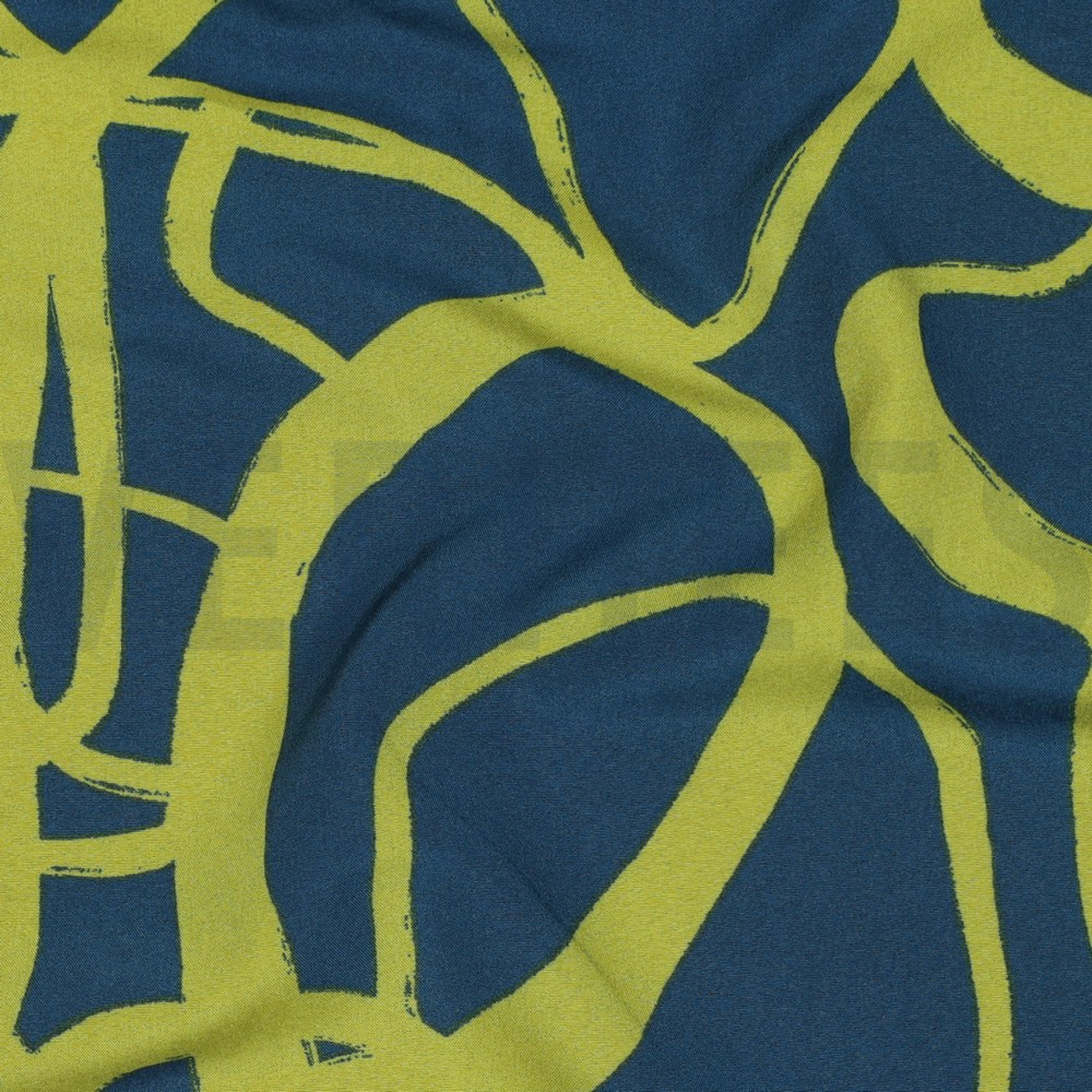 MAGNOLIA STRETCH ABSTRACT PETROL (high resolution) #2
