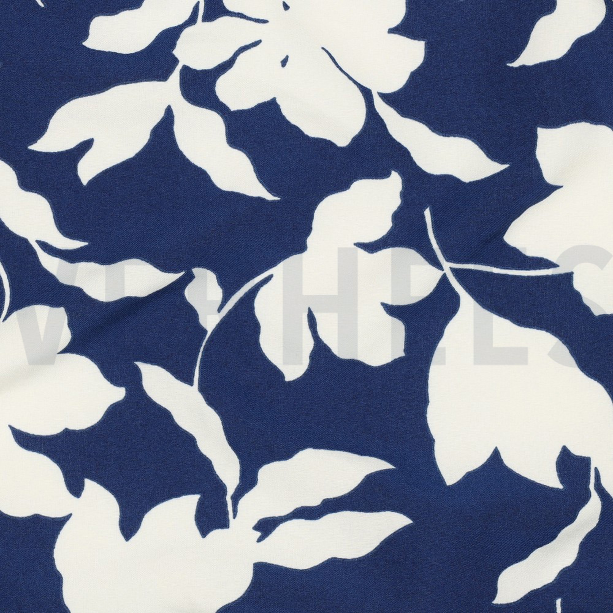 MAGNOLIA STRETCH FLOWERS NAVY (high resolution) #2