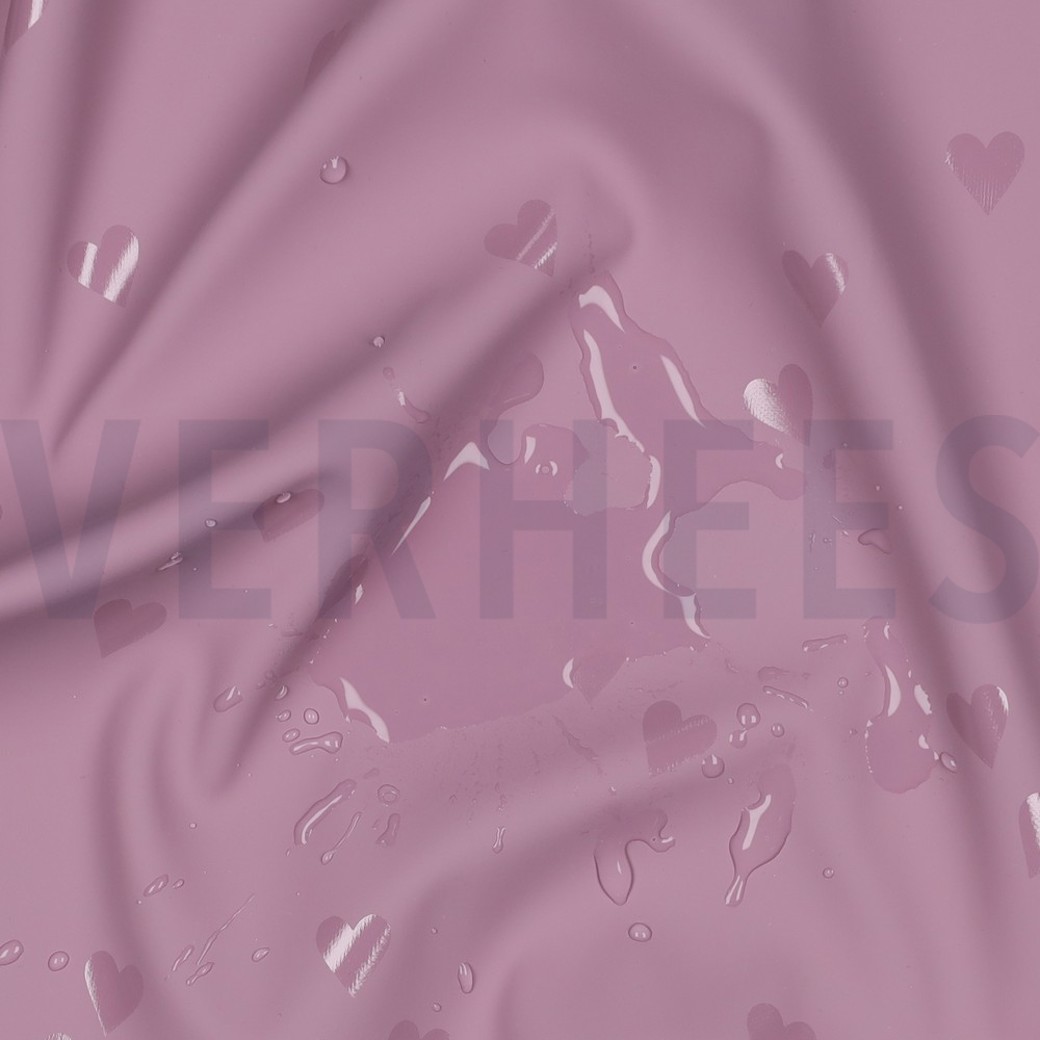 RAINCOAT HEARTS PURPLE #2