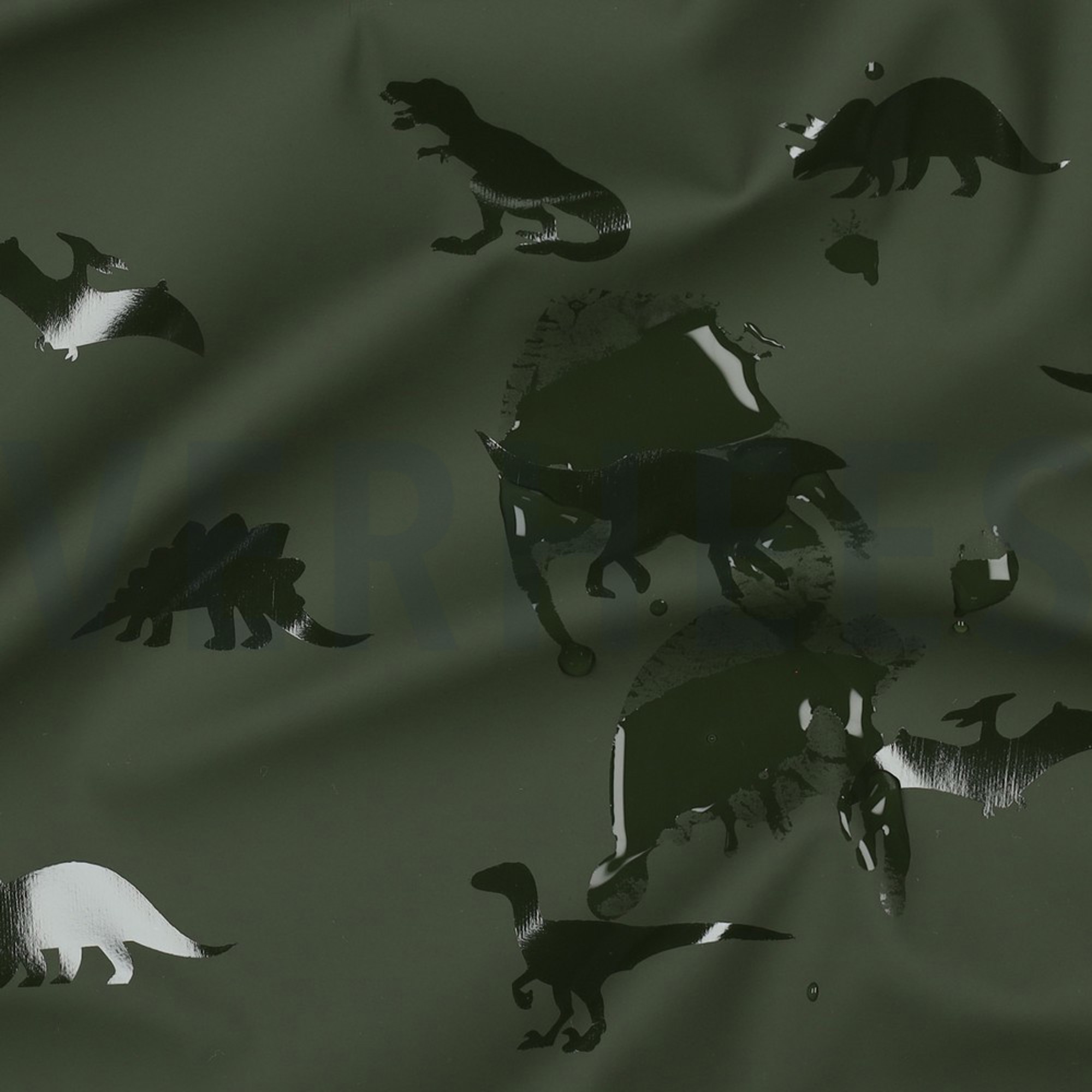 RAINCOAT DINOSAURS DARK GREEN (high resolution) #2