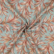 LINEN VISCOSE WASHED LEAVES OLD GREEN (thumbnail) #2