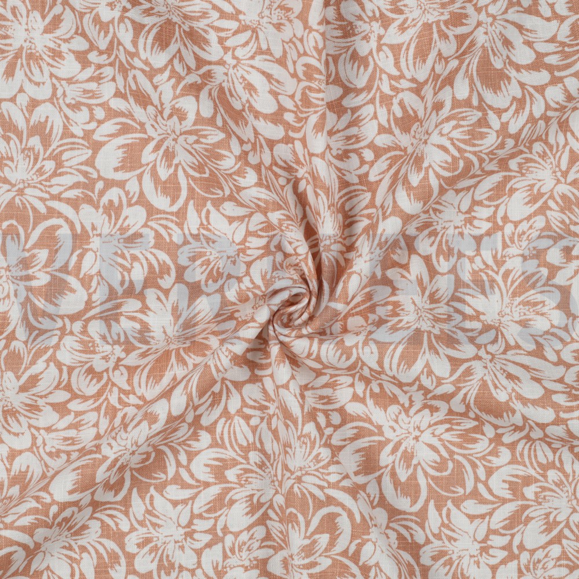 LINEN WASHED FLOWERS LIGHT APRICOT (high resolution) #2