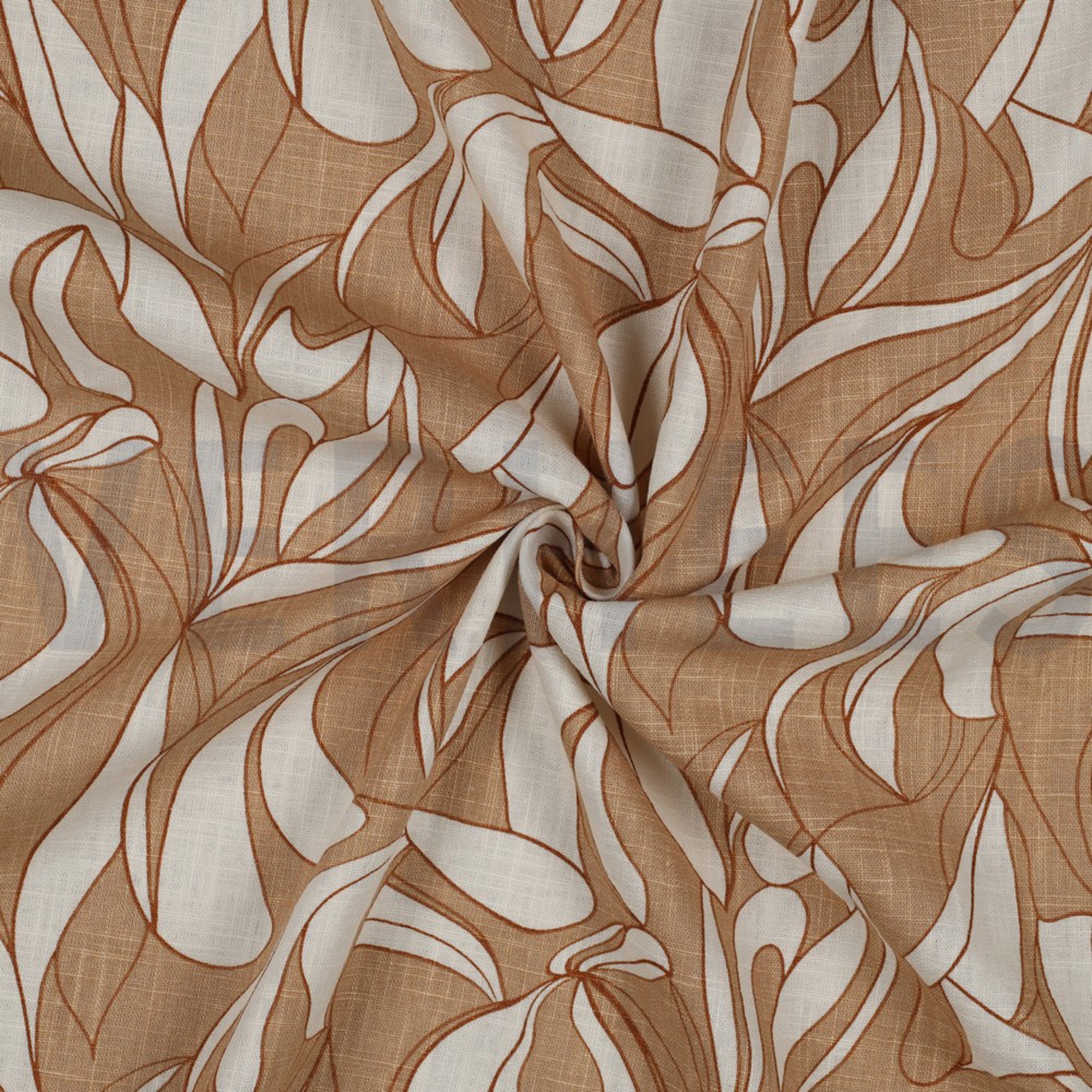 LINEN WASHED ABSTRACT CAPPUCCINO (high resolution) #2
