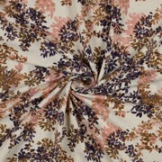 LINEN JERSEY DIGITAL FLOWERS NATURAL / LAVENDER (thumbnail) #2