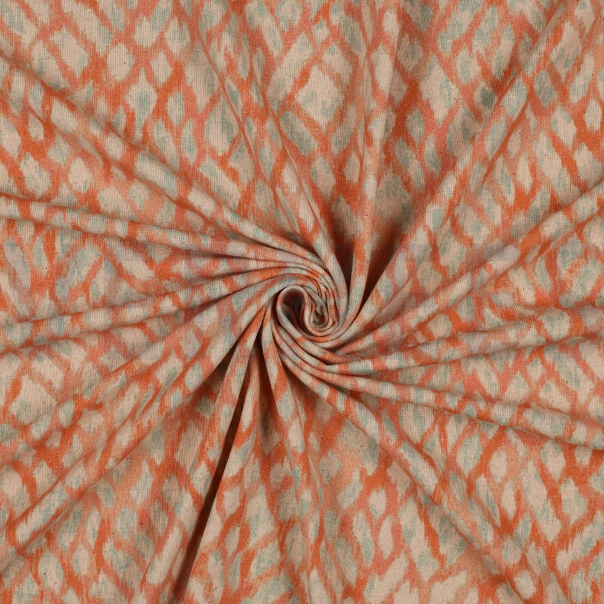 LINEN JERSEY DIGITAL ANIMAL SKIN APRICOT (high resolution) #2