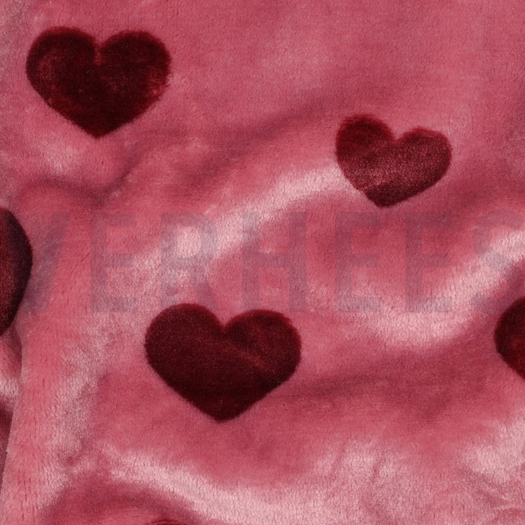 FLEECE HEARTS MAUVE #2