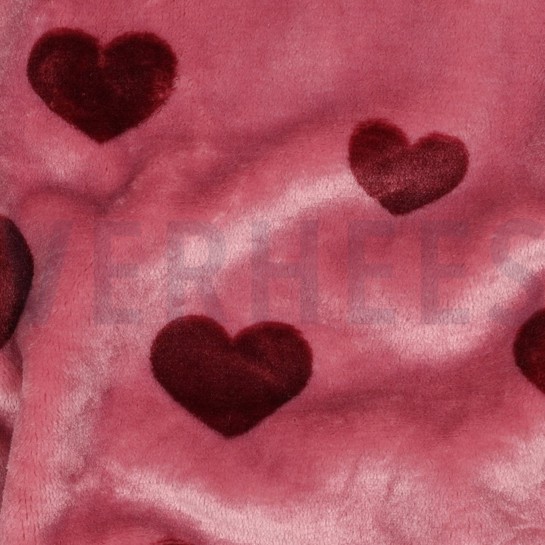 FLEECE HEARTS MAUVE #7