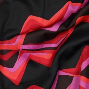 COTTON SATIN ABSTRACT DARK RED (thumbnail) #2