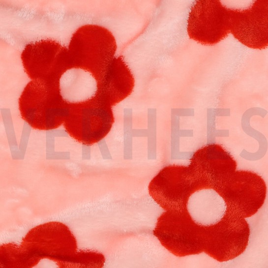 FLEECE BLOEMEN LICHTROZE #7